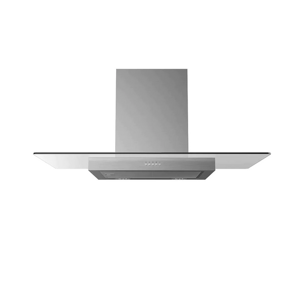 Midea 90cm Canopy Rangehood - Flat Glass & Stainless Steel